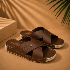 Comfort Cross Chocolate Sandal